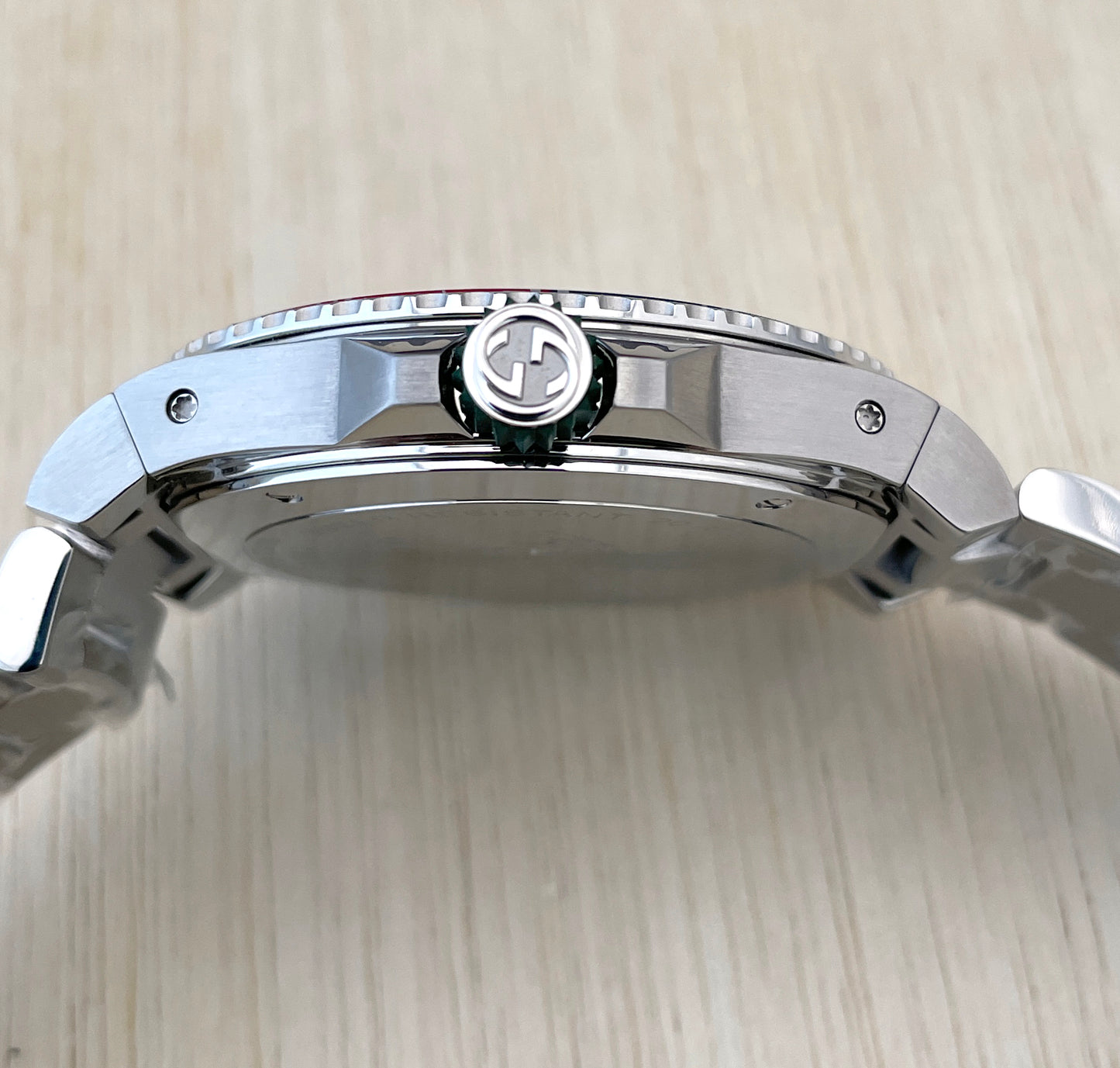 Gucci Dive XL 45mm Steel Case YA136222 at FLYBACK TIME