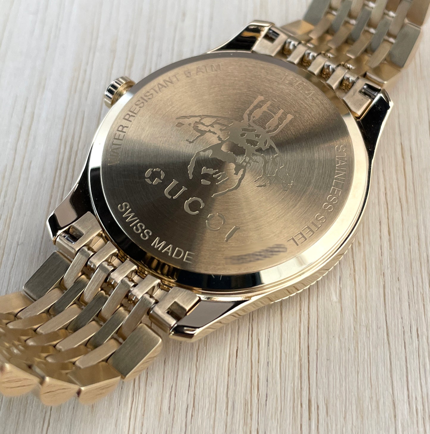 GUCCI G-TIMELESS SLIM Gold PVD YA1264155 at FLYBACK TIME