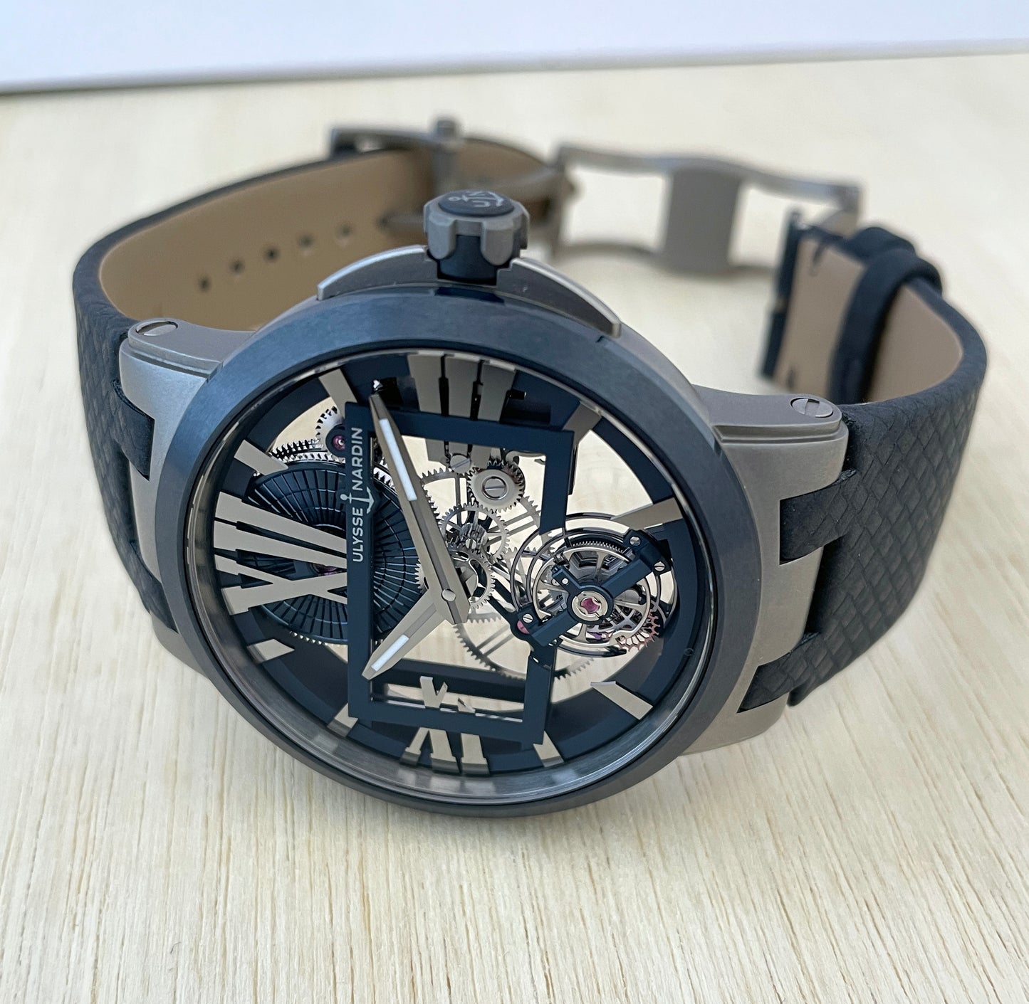 Ulysse Nardin Skeleton Tourbillon 1713-139/43 / FLYBACK TIME
