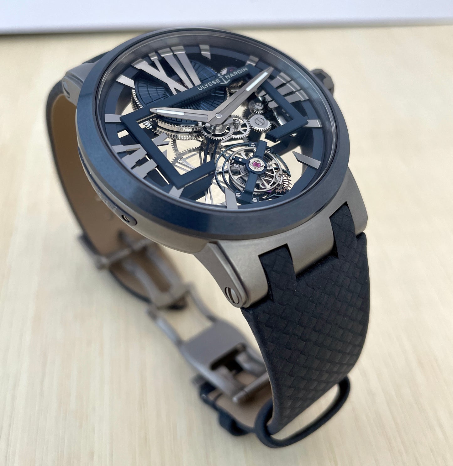 Ulysse Nardin Skeleton Tourbillon 1713-139/43 / FLYBACK TIME