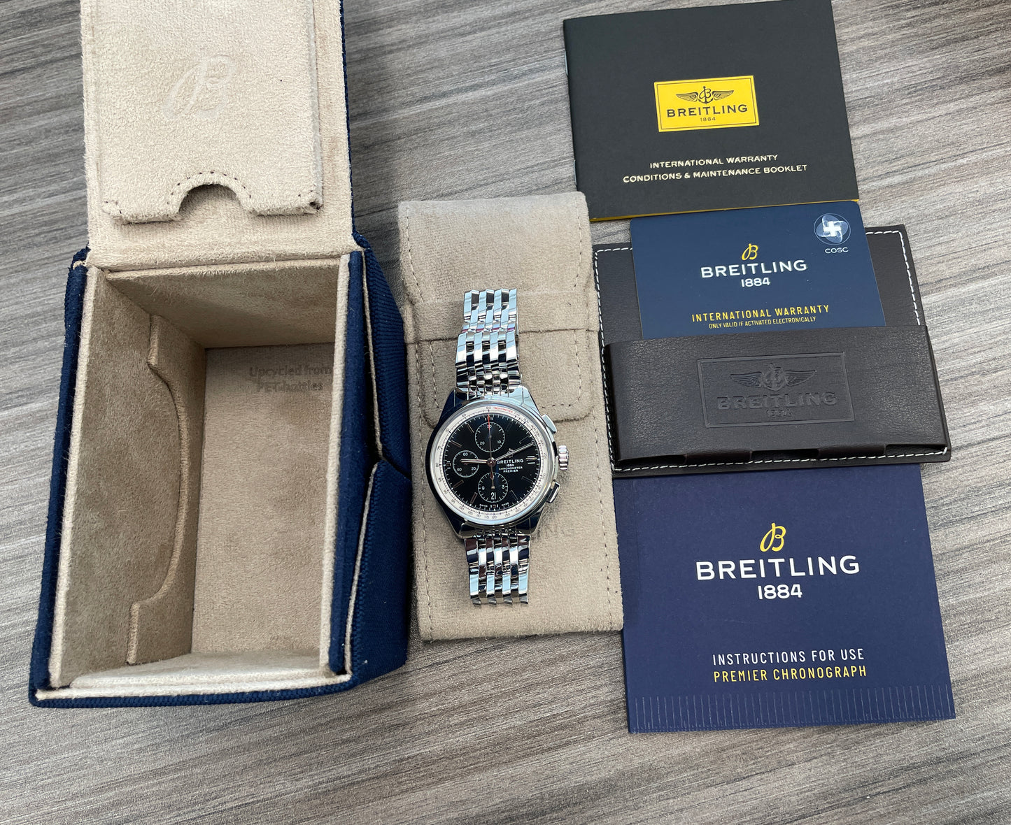 Breitling Premier Chronograph 42mm A13315351B1A1 at FLYBACK TIME