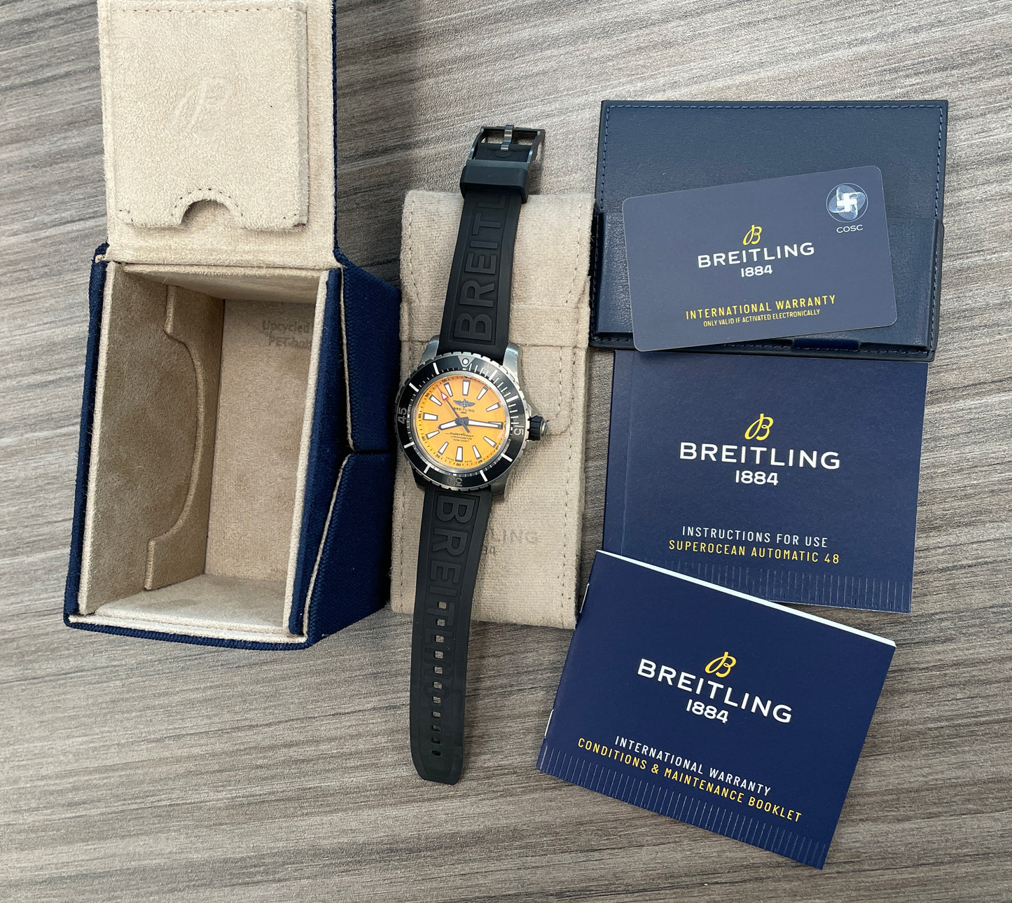 Breitling Superocean 48 Black Steel E17369241I1S1 at FLYBACK TIME