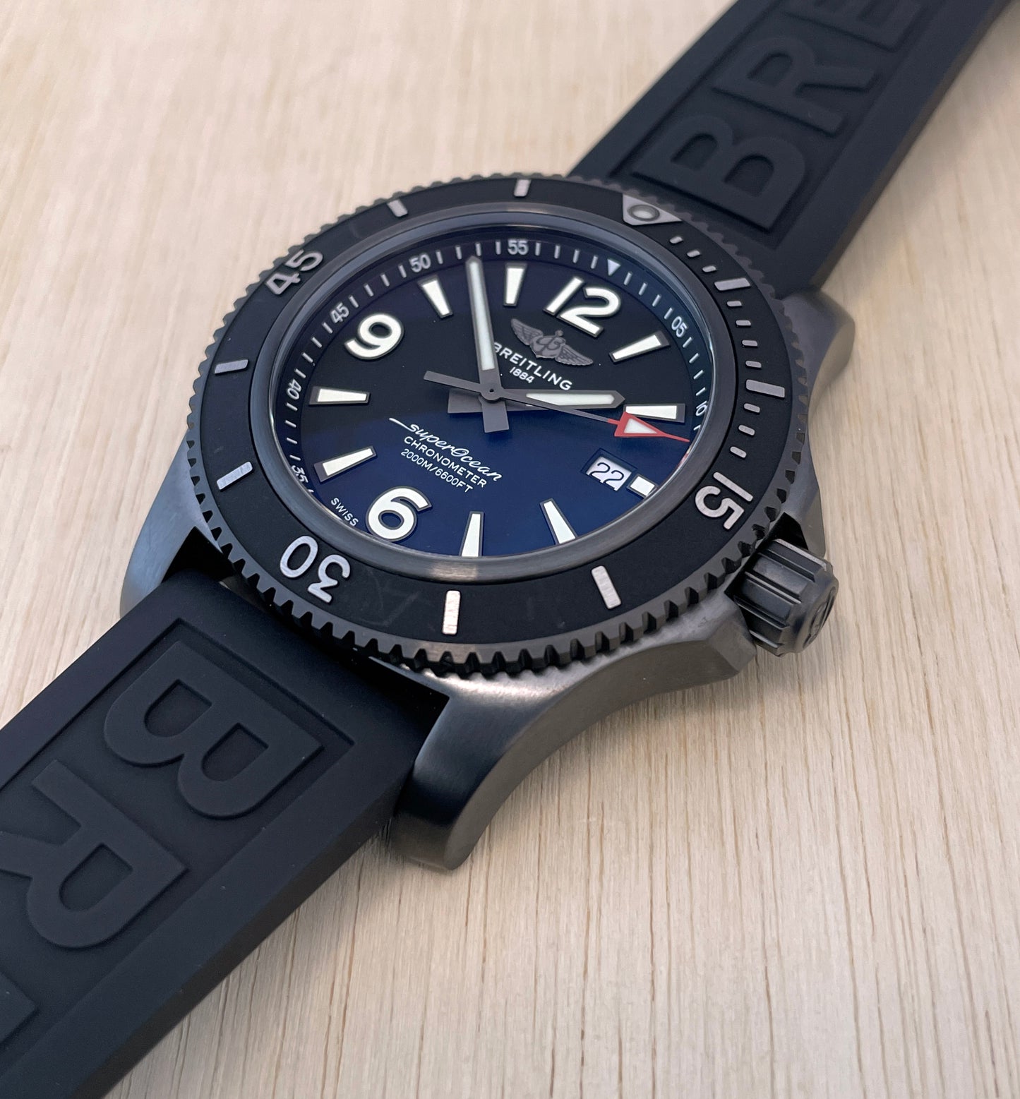 Breitling Superocean 46 Black DLC M17368B71B1S1 at FLYBACK TIME