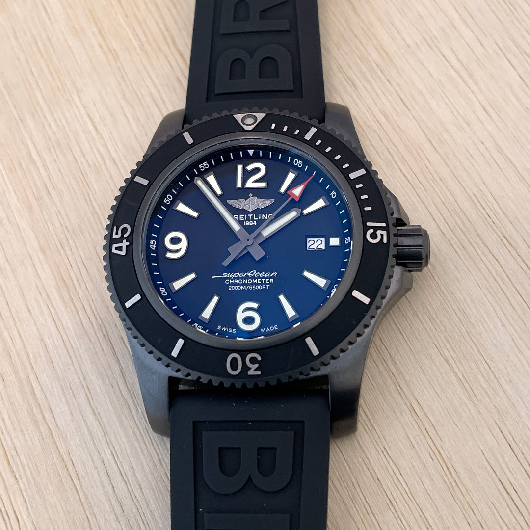 Breitling Superocean 46 Black DLC M17368B71B1S1 at FLYBACK TIME