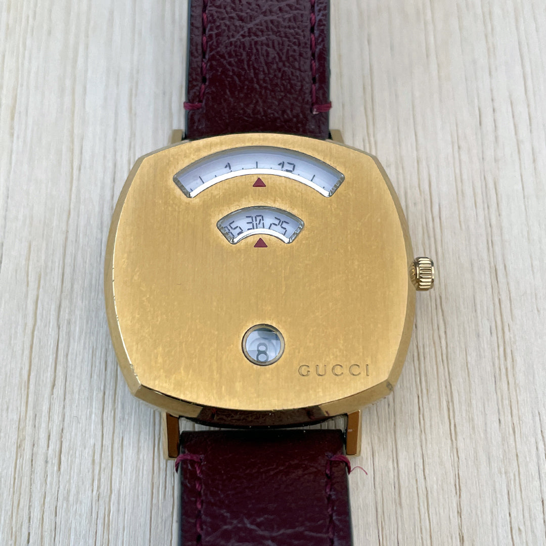 GUCCI Grip Yellow Gold PVD YA157405 at FLYBACK TIME